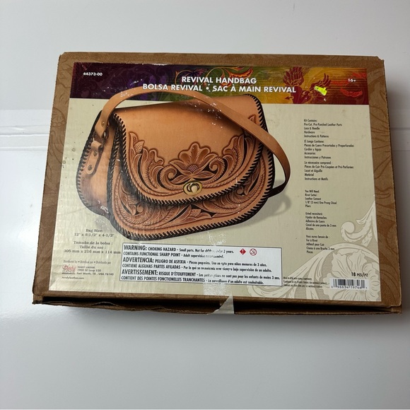 Tandy Leather Handbags - Tandy Leather Revival Handbag Kit | Western Tooled Floral Heirloom Purse DIY